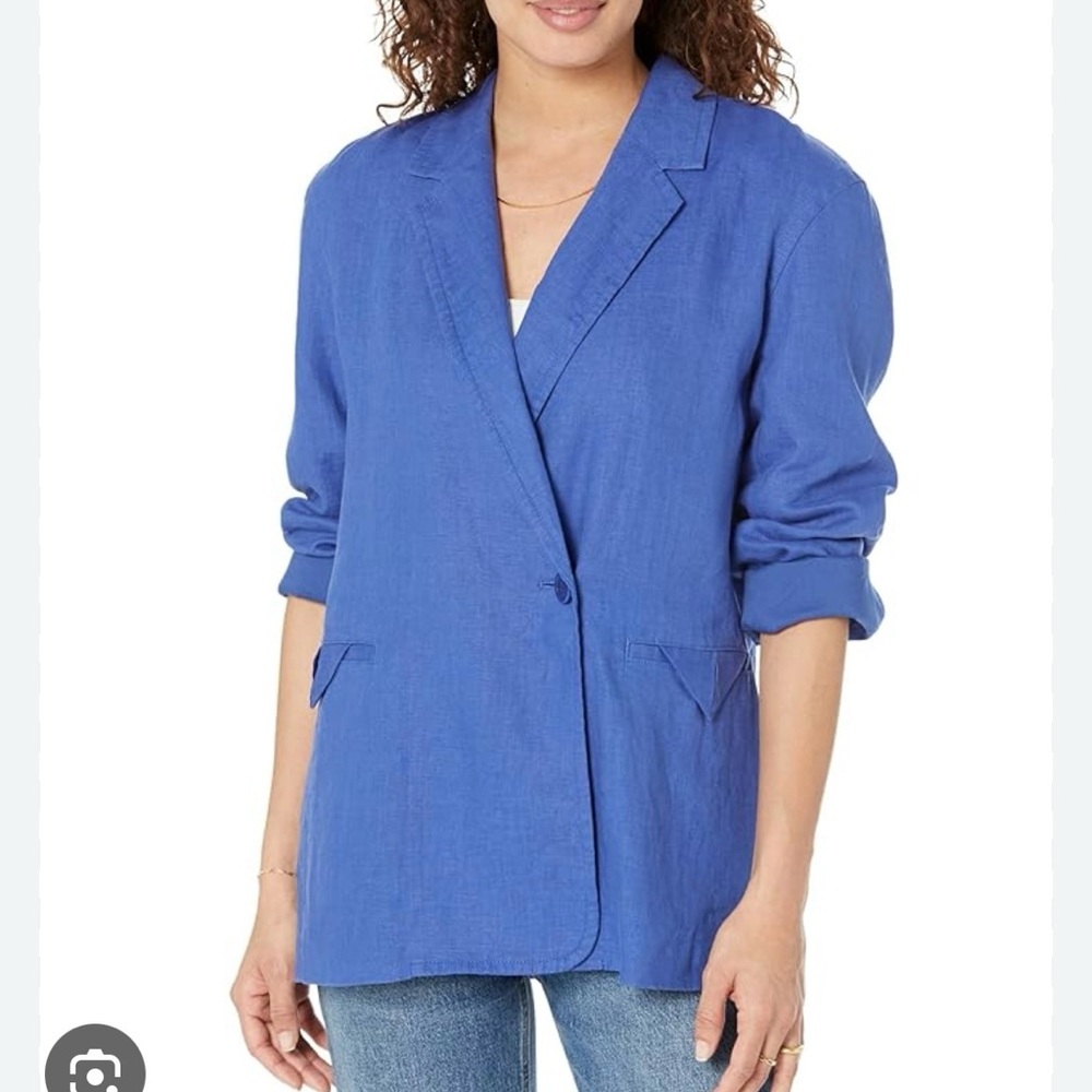 Nwt Madewell Blue Double Breasted Cross Over Blazer